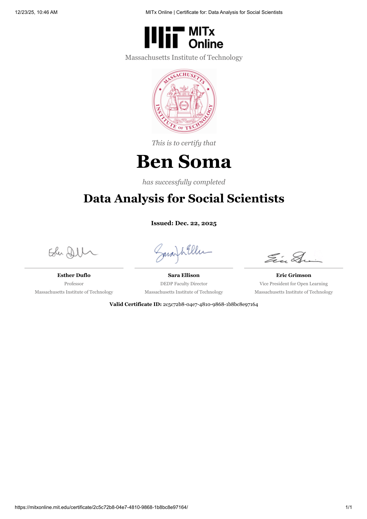 Data Analysis for Social Scientists